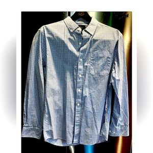 Nat Nast Luxury Originals mens SHIRT blue pink Checkered cotton button mens MED